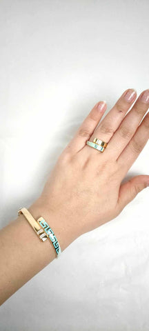 Versace blue Gold Bracelet